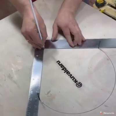 That's one new way to draw a circle