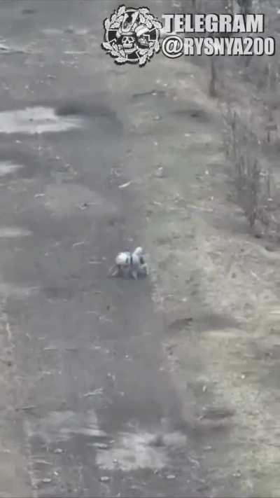 Russian abandons wounded comrade to be killed by drone