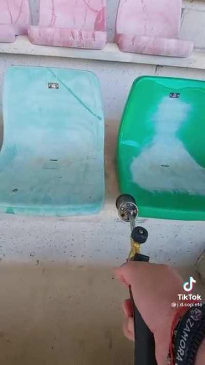 This seat restoration.