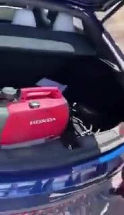 Charging a Tesla with Gas