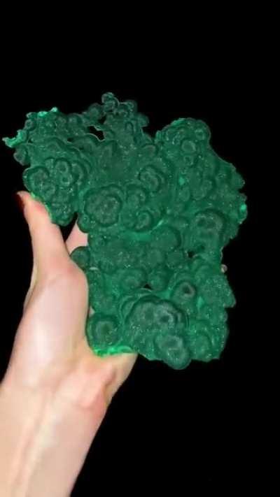 Malachite stones.