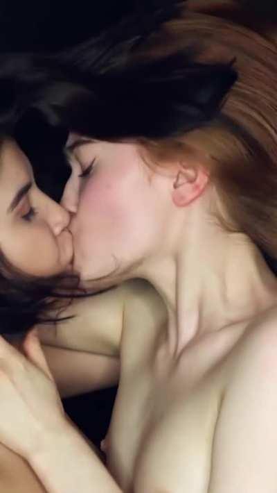 just passionate lesbian kissing. there is nothing more and no need to be.