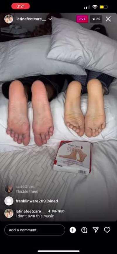 2 Pairs of Latina Feet