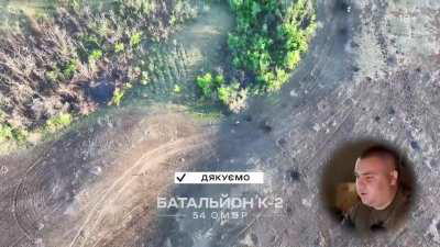 [Part 1 of 3] UA 54th Mechanized Brigade's &quot;Battalion K-2&quot; posted an uncensored Telegram version of their long form video showing the defeat of a chaotic Russian &quot;meat wave&quot; assault on the group's positions. [Story in comments + YouTube version link for a