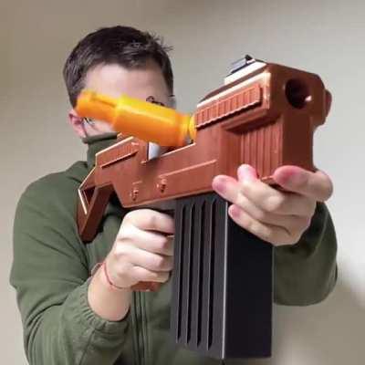 3D printed nerf dart gun (no electronics used)