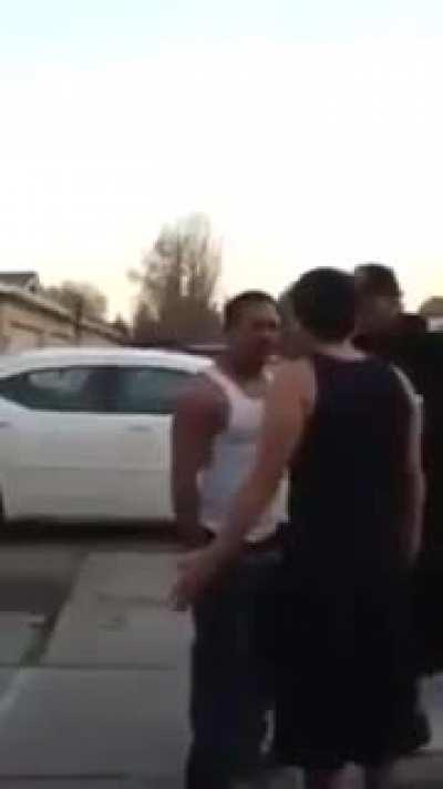 Young Boxer escorts out Stepdad