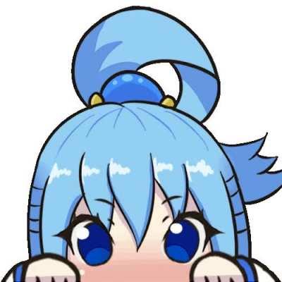 Aqua Lurking emote I made