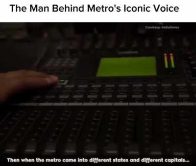 Aaj Maine jaana, the man behind metro's iconic voice