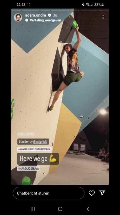 Next level heel hook from Adam Ondra and then the intended beta from setter Magnus Midtbø