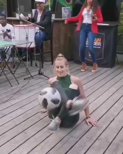 Crazy football handling skill