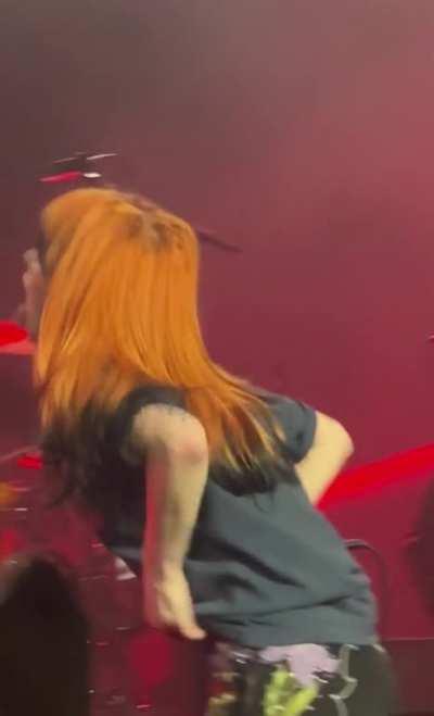 Hayley flashing the crowd in Nashville