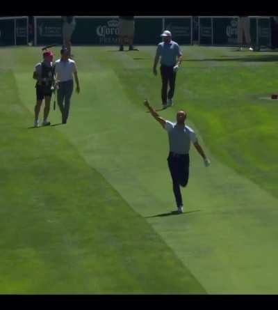 Steph Curry with a Hole in One at the American Century Championship