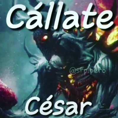 esta va pal cesar 👆🏿