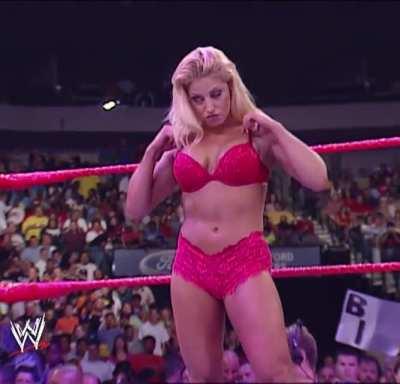 Trish in red