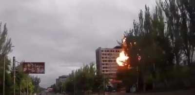 Shelling of Donetsk (occupied) at a Russian army location / 29.05.2024