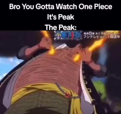 So many people shit on one piece lmao 