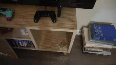 I made a tv stand out of a bunch of small pieces of plywood