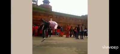 Man With One Leg Doing Backflip