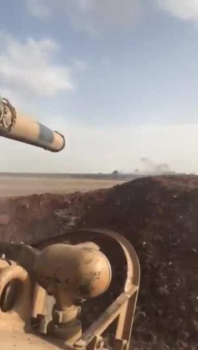 Tank driver POV of M60T firing -Afrin date unknown