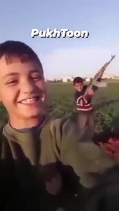 Armed Arab child shot by an sniper