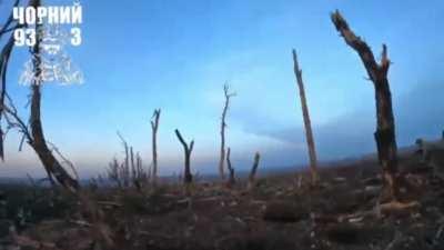 Assault Russian positions near the village of Bohdanivka, Donetsk. 93 OMBr