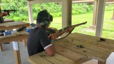 Friend Came Visiting From Out Of Country. Took Him To The Range For His First Time.