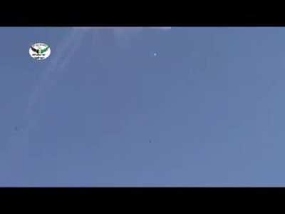 Syrian Air Force Mi-8 helicopter slowly falls to the ground before exploding in the sky after being hit by FSA forces over Maarat al-Numan - October 2012