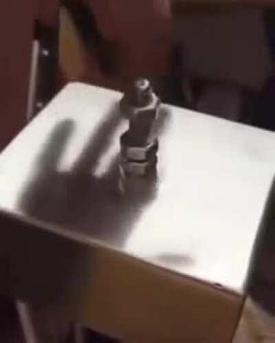 The way he unscrewed the nuts