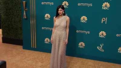 Sheer dress GIF (2022 Emmys)