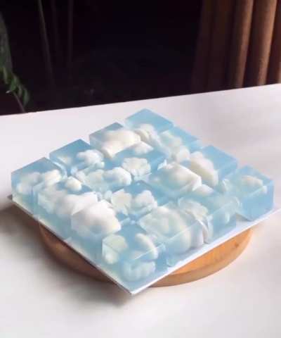 Cutting a cloud cake