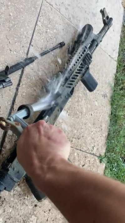 This is what corrosive ammo does to a gun