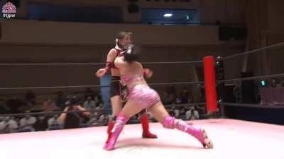 TJPW - Miu Watanabe giving rookie Juria Nagano a lesson in power