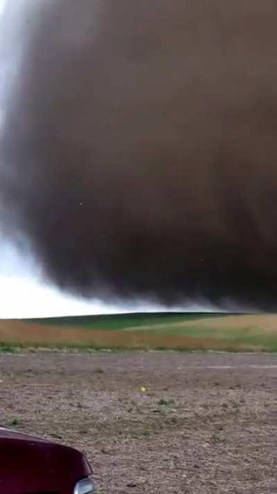 Tornado touches down next to guys fishing