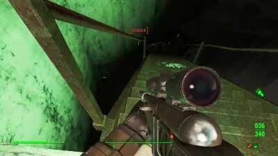 [Fo4] Dogmeat thought the stairs were too slow.