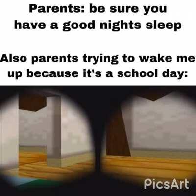 Damn school nights these days