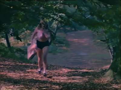 Sue Bond uses her big boobs to help her out of situations in The Yes Girls (1971)