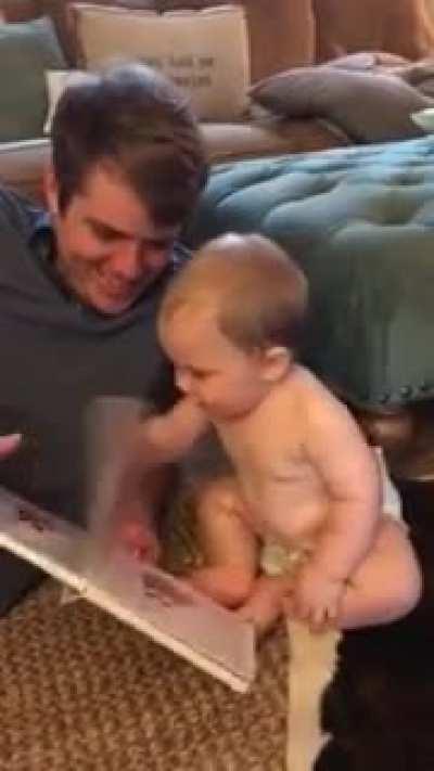 Baby Says &quot;Mama&quot; as First Word After Reading Book About Dad