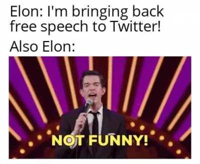 I guess Elon can't take a joke