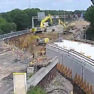 How the Dutch build a tunnel under a highway in one weekend. Credit: Rijkswaterstaat