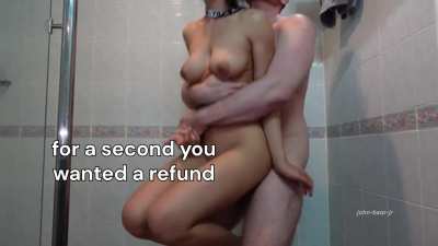 Ripping it off in the shower