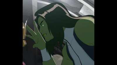 She-Hulk mocking Iron-Man