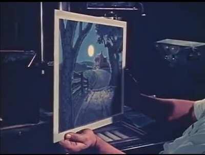 Walt Disney explains how Disney's multiplane camera work (1957)