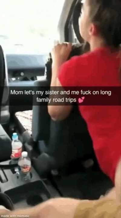 Back Seat Car Fuck Caption - ðŸ”¥ My sister and I love to fuck in the back seat while mom...