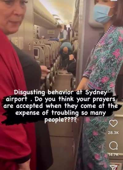 Man disrespecting people on his plane 