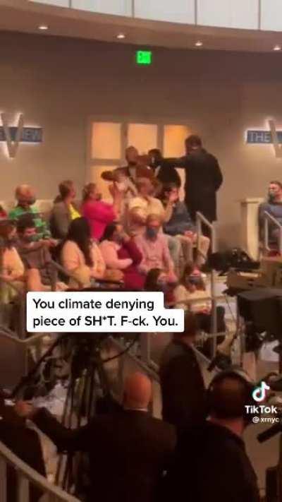 A rebel disrupted The View today, interrupting climate-denying guest Ted Cruz.