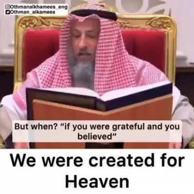 We were created for Jannah