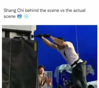 Shang chi genuinely doing his stunts