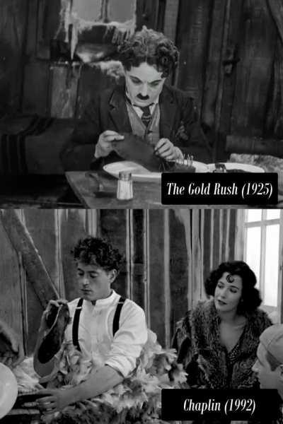 Inspired by Auir2blaze's post. Chaplin (1992) desaturated and sped up to match some select clips.