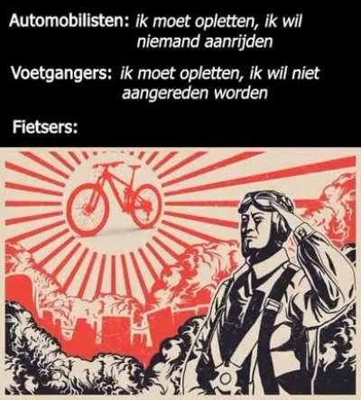 Meest voorzichtige fietser