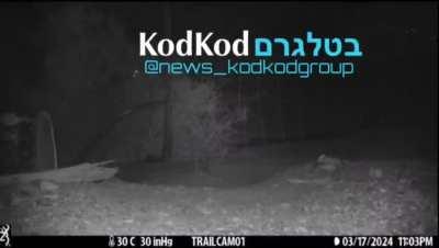 Footage from a zoological camera in Eilat, Israel ehows explosion of suspected unmanned aircraft